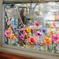 🔥80K+ SOLD💐Colorful Floral Bouquet Window Sticker🖼️