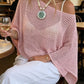 Asymmetrical Sparkle Knit Poncho Top