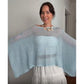 Asymmetrical Sparkle Knit Poncho Top
