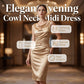 Women's Sleeveless Cowl Neck Midi Dress