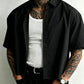 Men's Minimalist Short Sleeve Button-Up Shirt