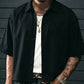 Men's Minimalist Short Sleeve Button-Up Shirt