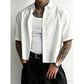 Men's Minimalist Short Sleeve Button-Up Shirt