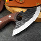 Hand-Forged Mini Cleaver Knife with Sheath