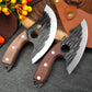 Hand-Forged Mini Cleaver Knife with Sheath