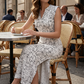 Women's Sleeveless V-Neck Maxi Dress with Side Slit